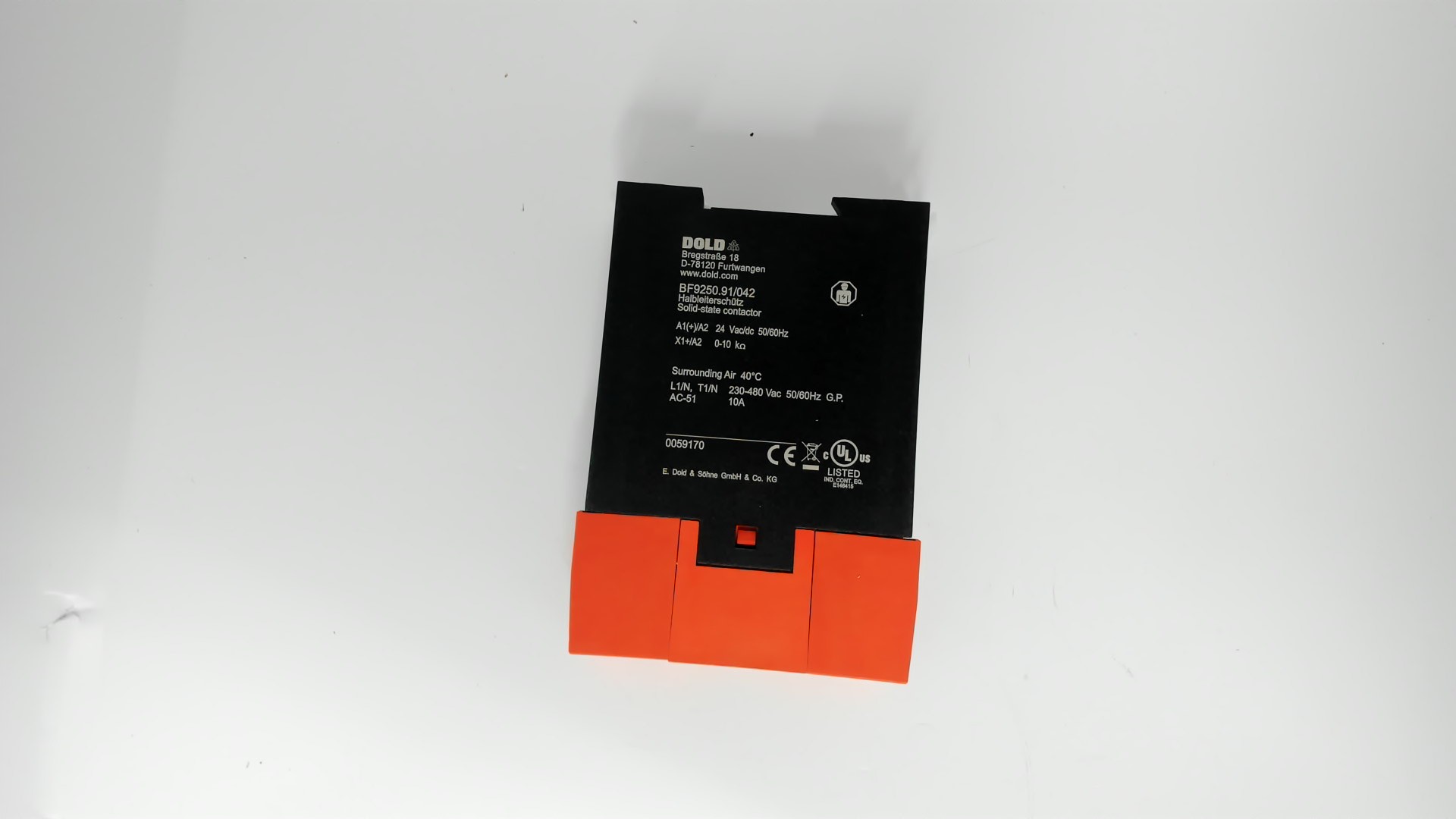 p/n: 0059170, Type: BF9250.91/042 UH=AC/DC24V 10K 25A