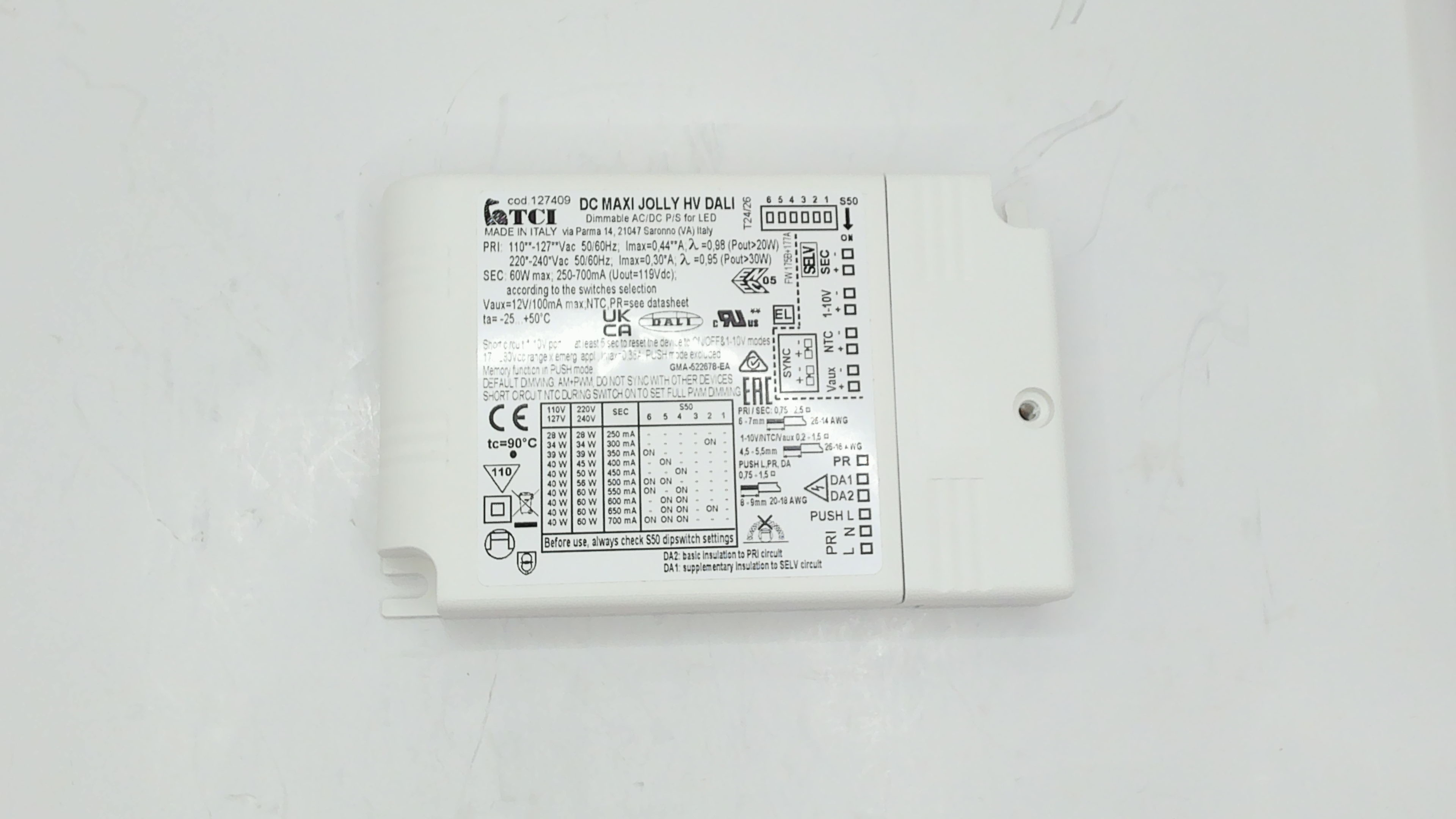127409 / DC MAXI JOLLY HV DALI