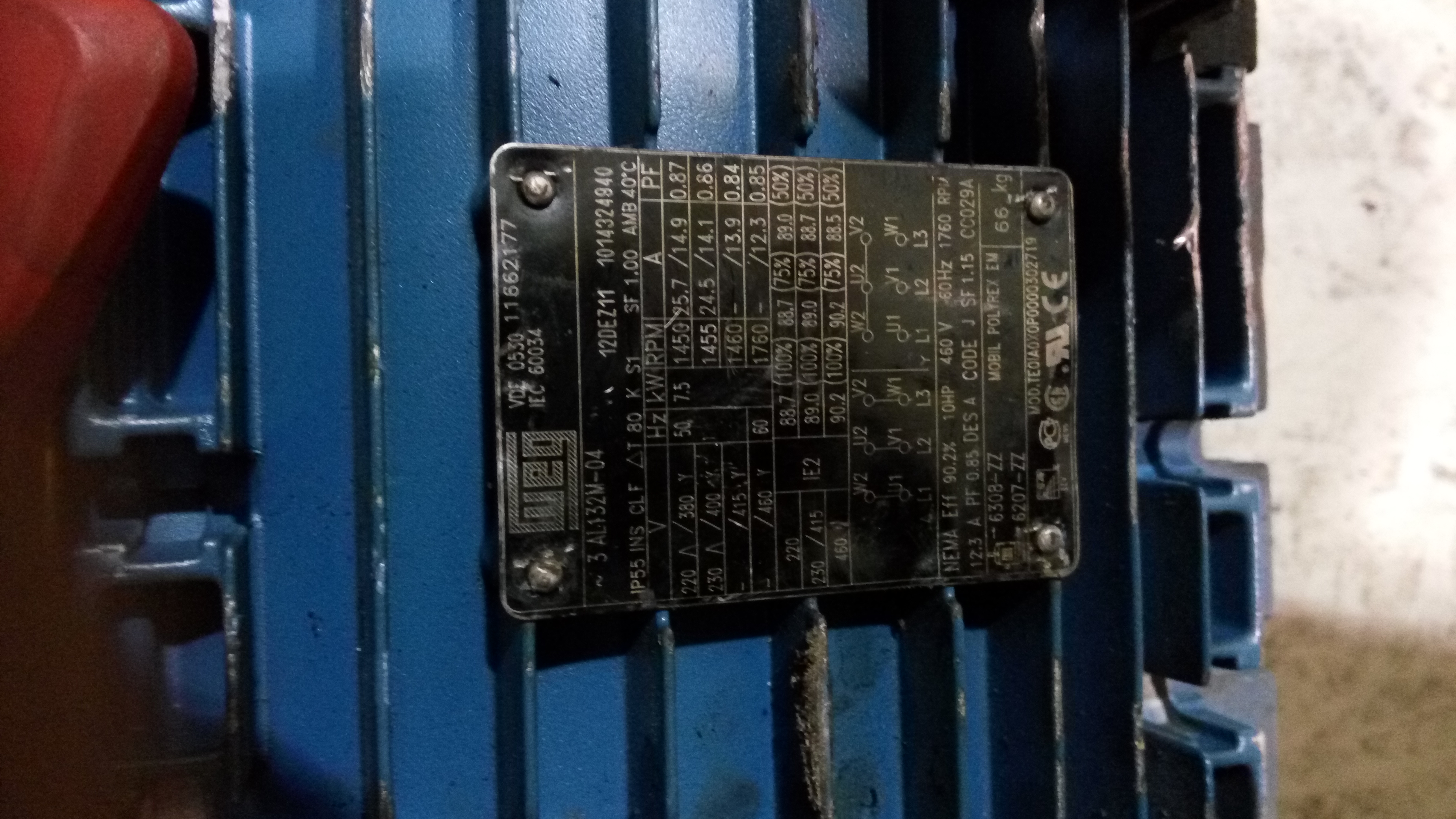 obsolete 11662177 replaced by IE3-W22 132 M4/TF 
