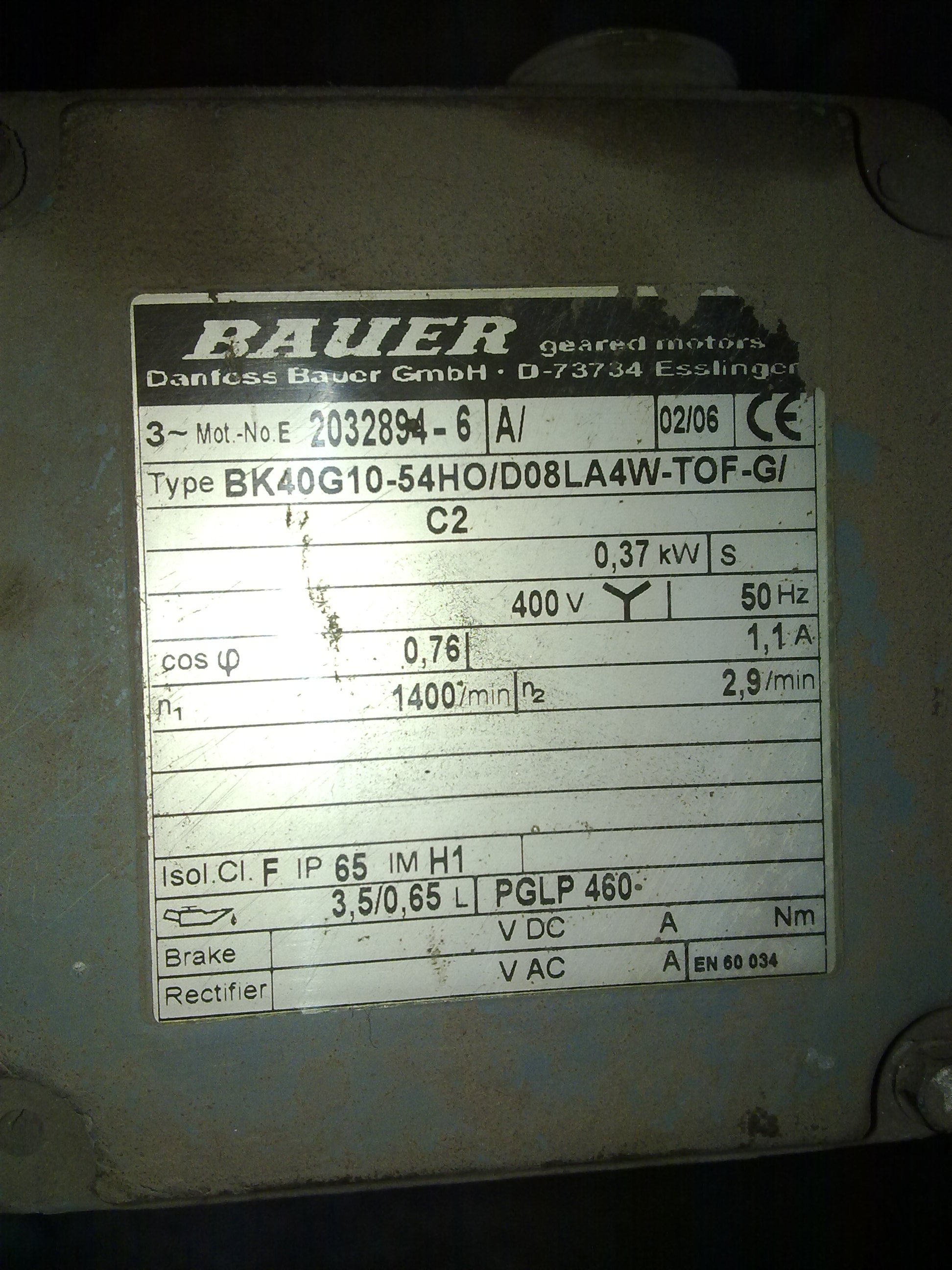 Type:BK40G10-54HO/D08LA4W-TOF-G